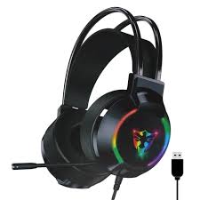 Headset Gamer Satellite AE-304 Rgb USB  7.1 Preto