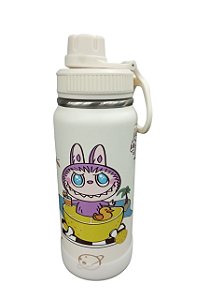 Garrafa Térmica Inox Infantil 600ml Labubu Com Trava