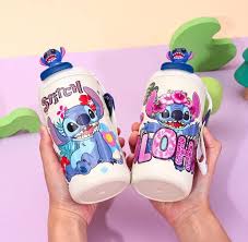 Garrafa Térmica Para Café Inox Infantil 600ml Stich