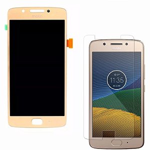 Frontal Motorola Moto G5 Dourado