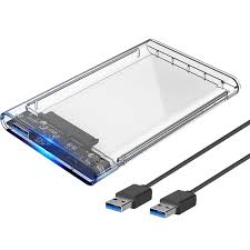 Case Para Hd Sata 2,5 Notebook Usb 3.0 Transparente Hoopson CHD-007