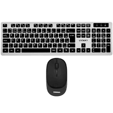 TECLADO E MOUSE SEM FIO SATELLITE AK-761G 2 EM 1 2.4G PRETO