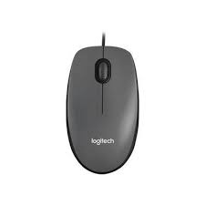 Mouse com fio Logitech M100 3 Botões Cinza USB