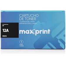 CARTUCHO DE TONER MAXPRINT Q2612A COMPATIVEL COM HP - PRETO