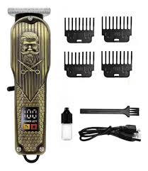 Máquina de Cortar Cabelo Recarregável Com Display