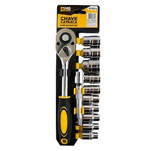 CONJUNTO DE CHAVES CATRACA REVERSIVEL12 PÇS
