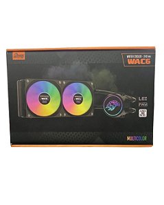 Water Cooler Kmex Wac6 Ice Gun 240mm 2 Coolers Branco Intel/amd Led Rgb