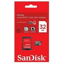 Cartão de memória 32 Giga sandisk