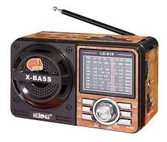 Radio Am/Fm usb/cartão recarregavel lelong LE-616