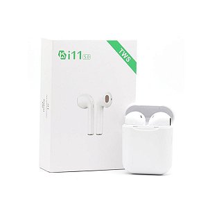Fone Bluetooth Branco I11 V5.0 Tws Touch Android E AirPods