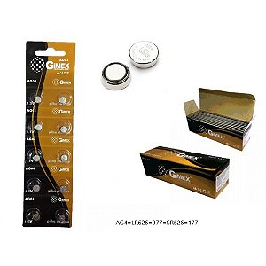 Bateria AG04 Cartela com 10 Pçs