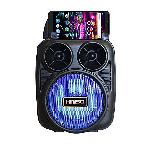 Caixa De Som Bluetooth usb/card/p2 Com Suporte Para Celular