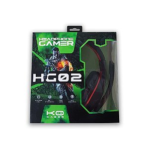 Headset Gamer p2 3 vias HG02  KO GAMER