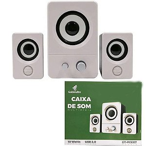 Caixa De Som Golden ultra 2.1 10w sub woofer  GT-PCEX7