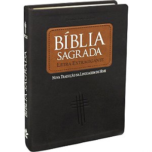 Bíblia de deus Sagrada Letra Grande, Nova Tradução na Linguagem de Hoje, Capa na cor Marrom
