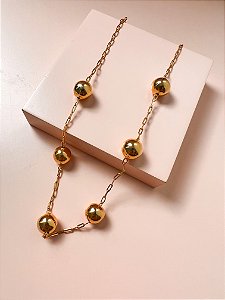 Choker Balls Ouro