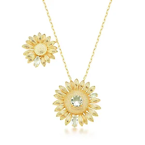 Colar Dois Girassóis Ouro