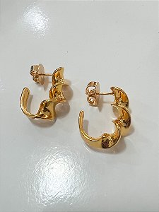Brinco Argola Aspiral Ouro