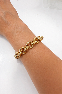 Pulseira Elos Redondos Ouro