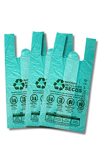 Sacola Plastica 38x50 Prefeitura Verde Para Mercado c/500