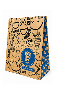 Saco de Papel Kraft Personalizado Medio 20X11X30 - 3000 un
