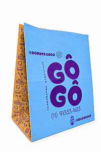 Saco de Papel Kraft Personalizado Grande 24X14,5X31 - 3000 un