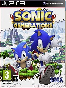 sonic generations ps3 mídia digital