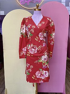 Vestido Blessed vermelho Sarjado - G