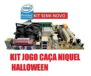 KIT JOGO CAÇA NIQUEL HALLOWEEN COM INTERFACE + BOTOES + CHICOTE + CONECTOR