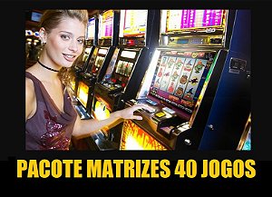PACOTE 40 MATRIZ ROLETAS E CARTELAS - PARA MAQUINAS PROFISSIONAL + PACOTE 20 JOGOS