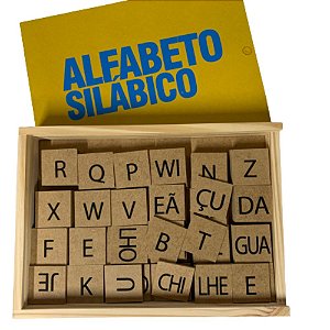 Alfabeto Silábico 150 peças- Jogo Alfabetização Letras,  Brinquedo Educativo Montessori Pedagógico