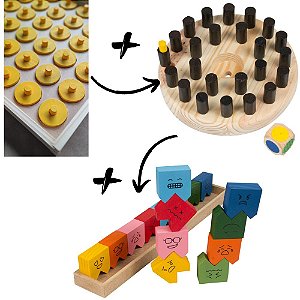 Alfabeto de Madeira MDF para Alfabetização Infantil - Brinquedos Educativos  e Pedagógicos - Gemini Jogos Criativos