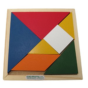 Tangram Colorido-Jogo chinês, jogo tradicional