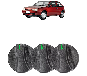 Kit 3 Botão Ar Painel Gol Parati Saveiro Bola G2 1995 A 1999