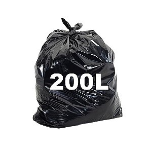 Saco de Lixo 200 Litros Reforçado - 100uni
