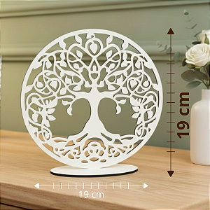 Enfeite Árvore da Vida 20 cm MDF Branco