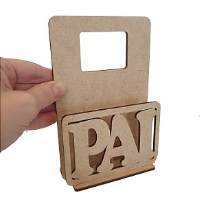 Lembrança Suporte Porta Carregador Celular Dia dos Pais MDF