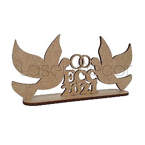 Lembrancinha Cristã ECC M.2 ECC 2021 MDF 14x7cm