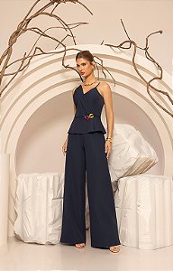 Macacão Detalhe Frente Alfaiataria