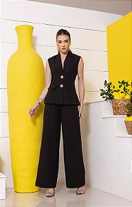 Conjunto Alfaiataria Calça com Max Colete