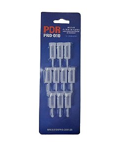 Filtros de Fluído P/Pistola Kit 10 PDR Pro-010