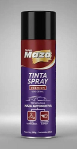 Tinta Premium Spray Preto Brilhante Maza 400ml