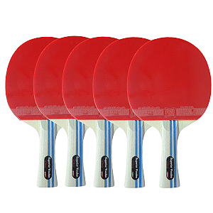 Combo 5 raquetes 2 estrelas Dawei  Aprovada pela ITTF