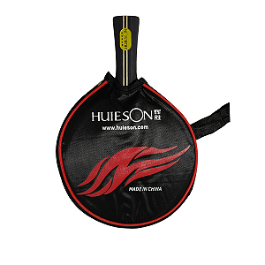 Capa Para Raquete De Tenis De Mesa Hueison Redonda Preta