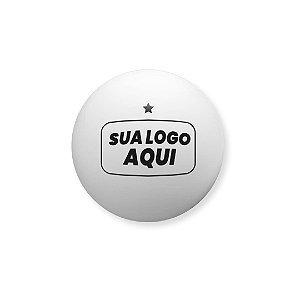 Bola personalizada para tênis de mesa 1 estrela branca