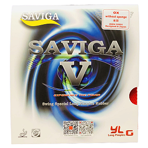 15 curas Borracha para raquete Saviga V sem esponja curado ox