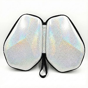 Capa para Raquete de tênis de Mesa - Hard Case Hexa Branca