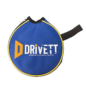 Capa Raquete Tênis De Mesa DriveTT Redonda Nylon Acolchoada