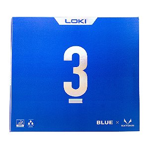 Borracha Loki RXTON 3 Azul Tênis Mesa ITTF Spin Profissional