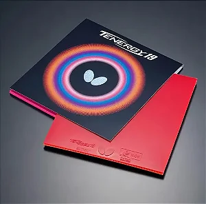 Borracha Para Raquete De Tenis De Mesa Butterfly Tenergy 19 Vermelha